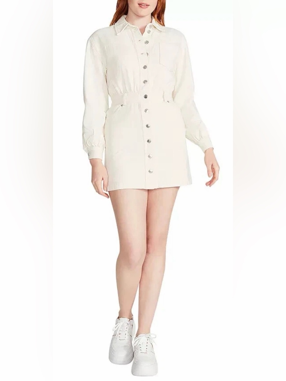 Steve Madden X5714 Womens Cream
Krisha Cotton Utility Dress Size 0
